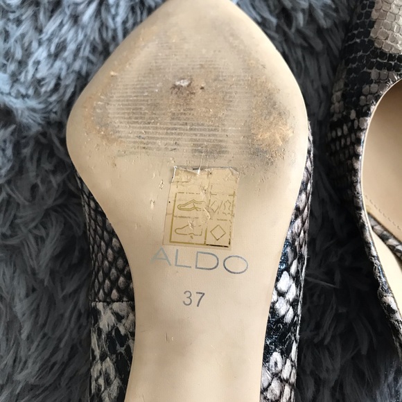 ALDO faux snakeskin kitten heel pumps size 37 - Picture 7 of 7